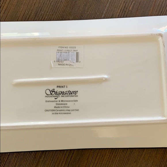 Ceramic Rectangular Plate - Picture 6 of 7